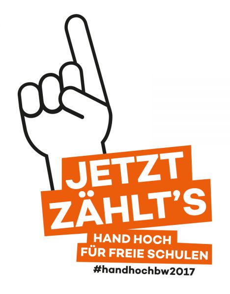 Hand hoch für freie Schulen
